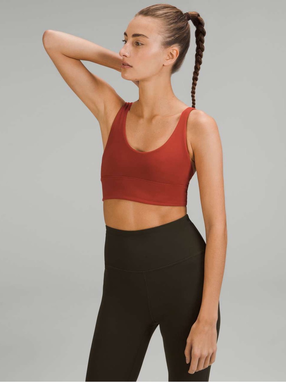 Align™ Reversible Bra Light Support, A/b Cup In Mulled Wine/canyon Orange - Picture 2 of 8